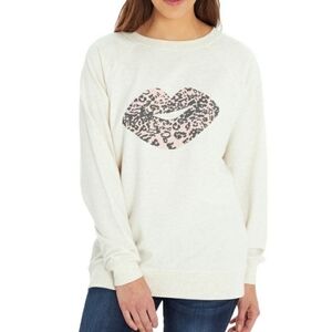 Wildfox Lips Oversized Statement Sweatshirt sz Medium
